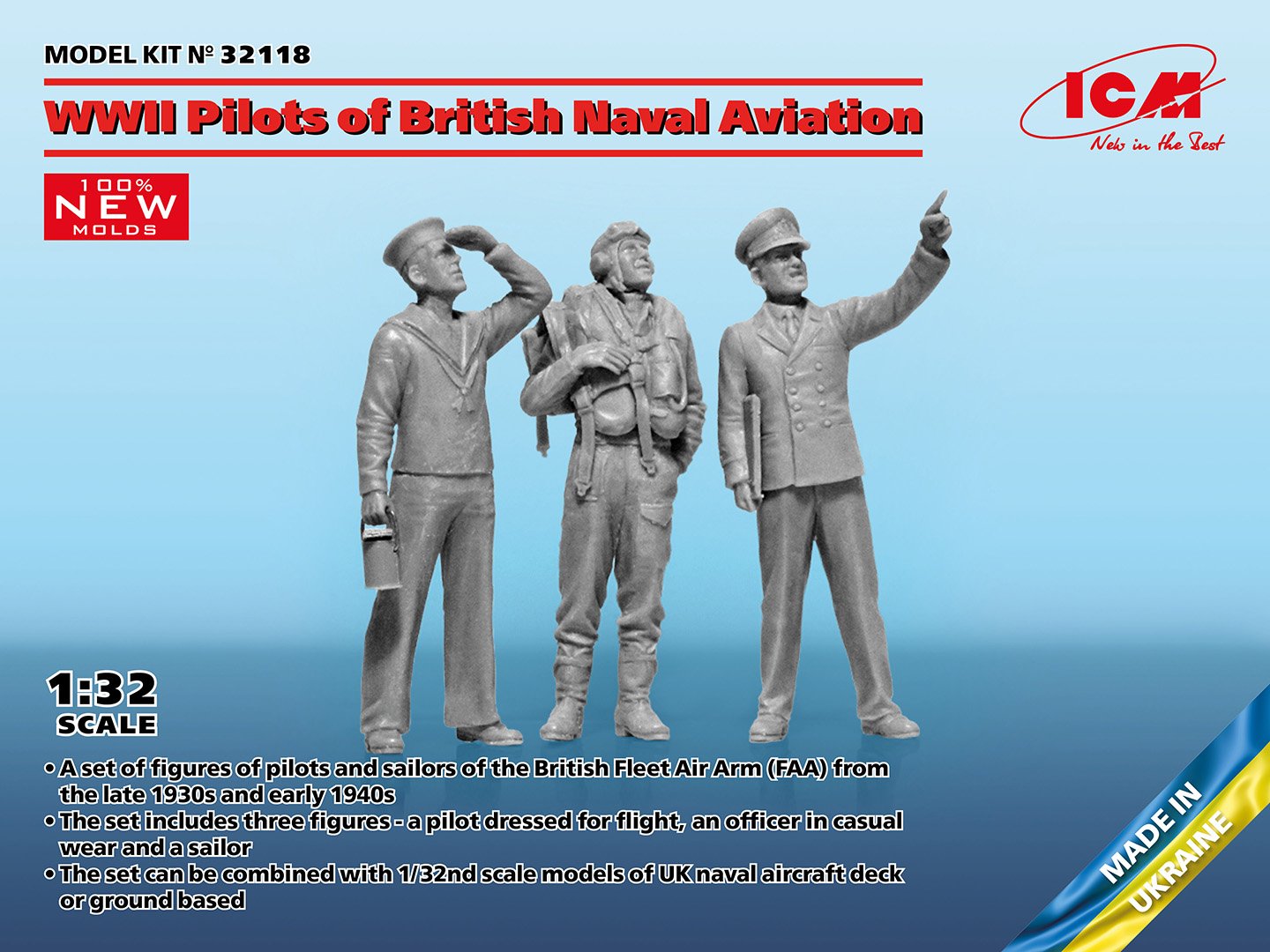 ICM 1:32 WWII Pilots of British Naval Aviation