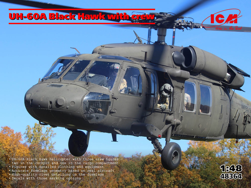 ICM 1:48 UH-60A Black Hawk with crew