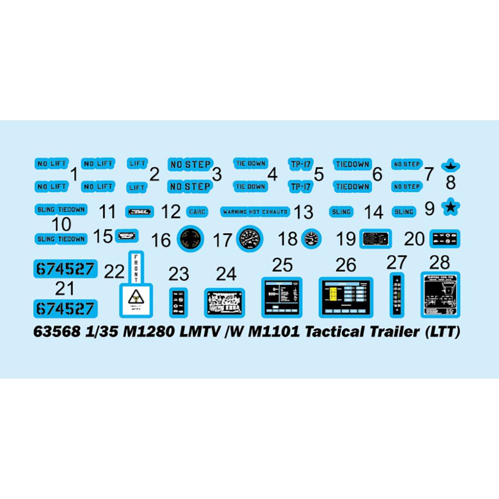 I Love Kit 1:35 M1280 LMTV&M1101 Tactical Trailer (LTT)