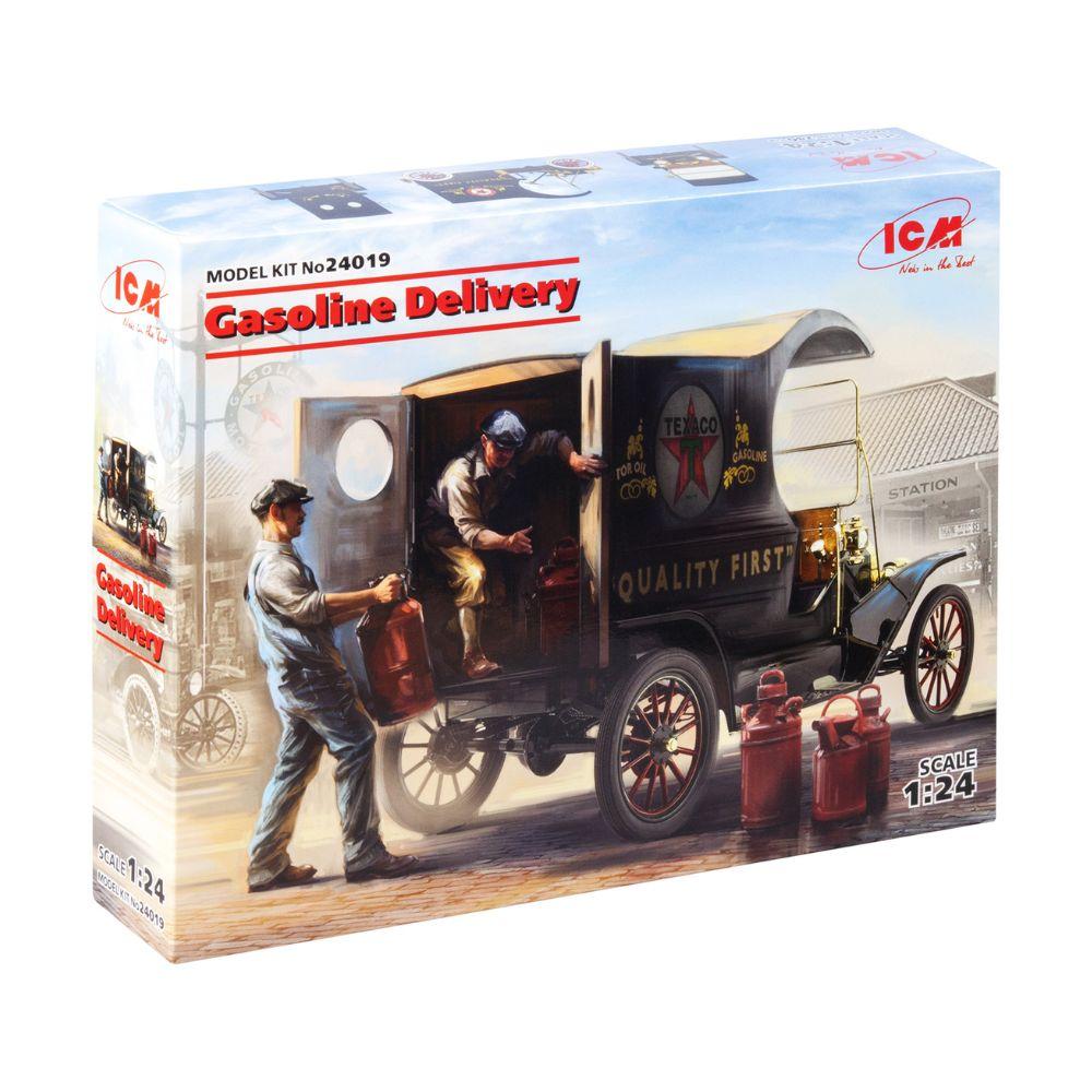 ICM 1:24 Gas Delivery Model T 1912 W/Fig