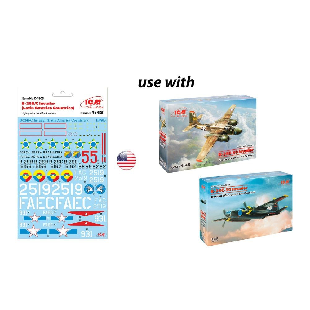 ICM 1:48 B-26B/C Invader Decal Set