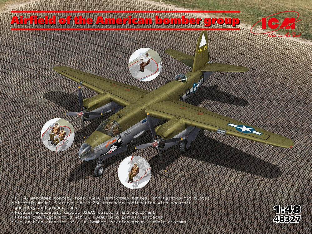 ICM 1:48 American Bomber Group Airfield