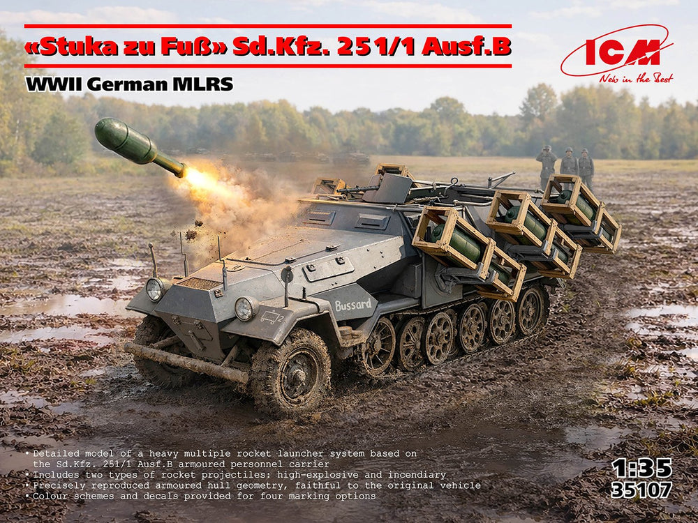 ICM 1:35 Stuka zu FuB Sd.Kfz 251/1 Ausf.B