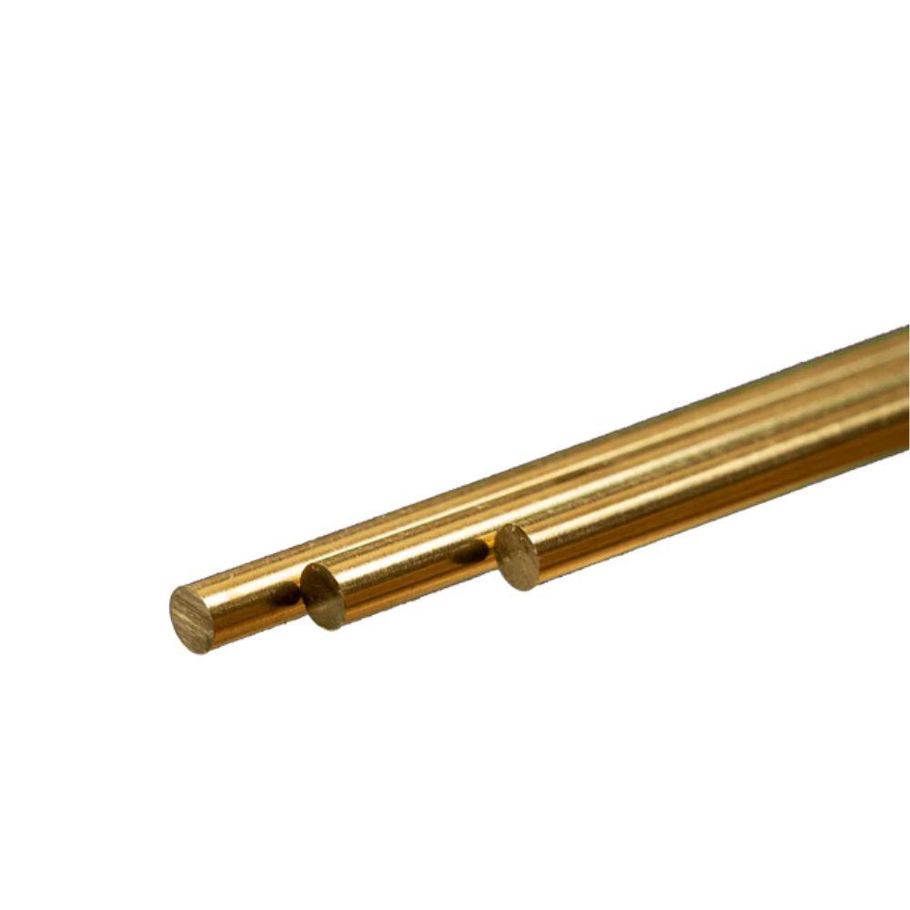 KS Metals Round Brass Rod 4Mm Di X300Mm3Pcs