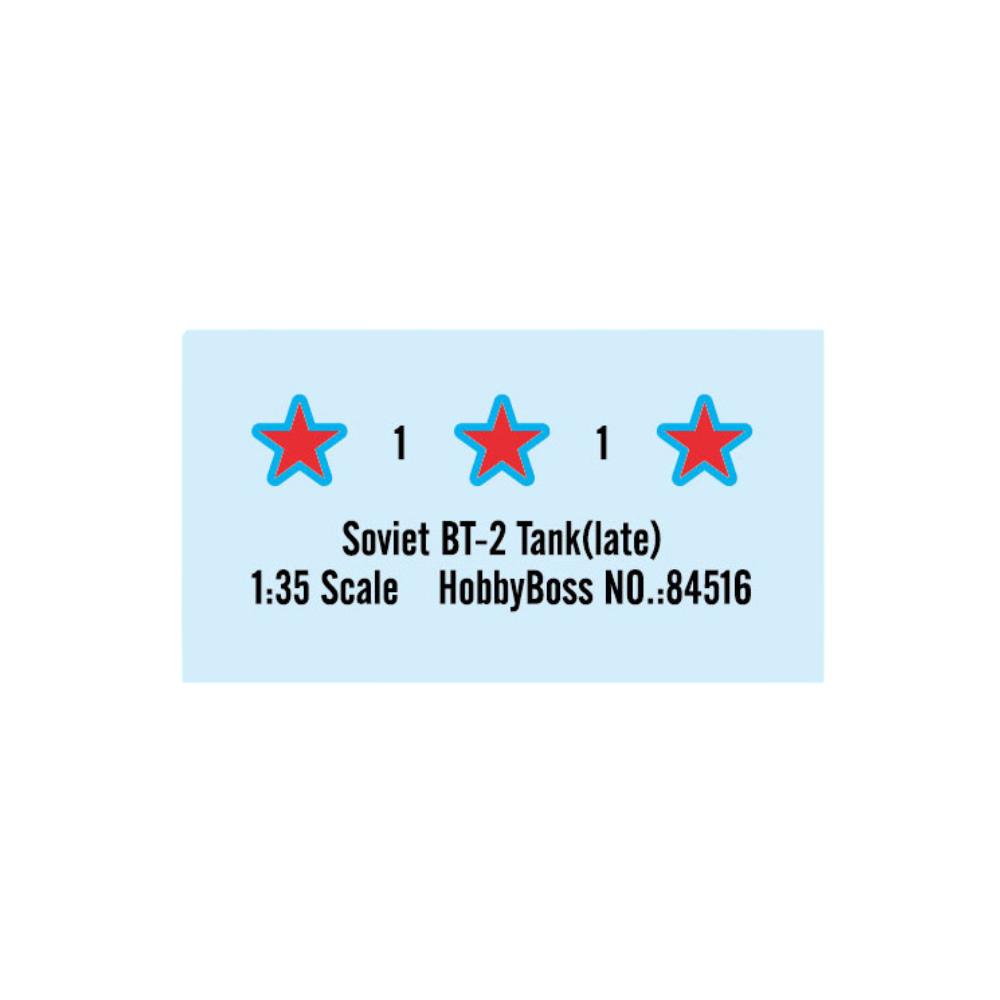 Hobbyboss 1:35 Soviet Bt-2 Tank(Late)