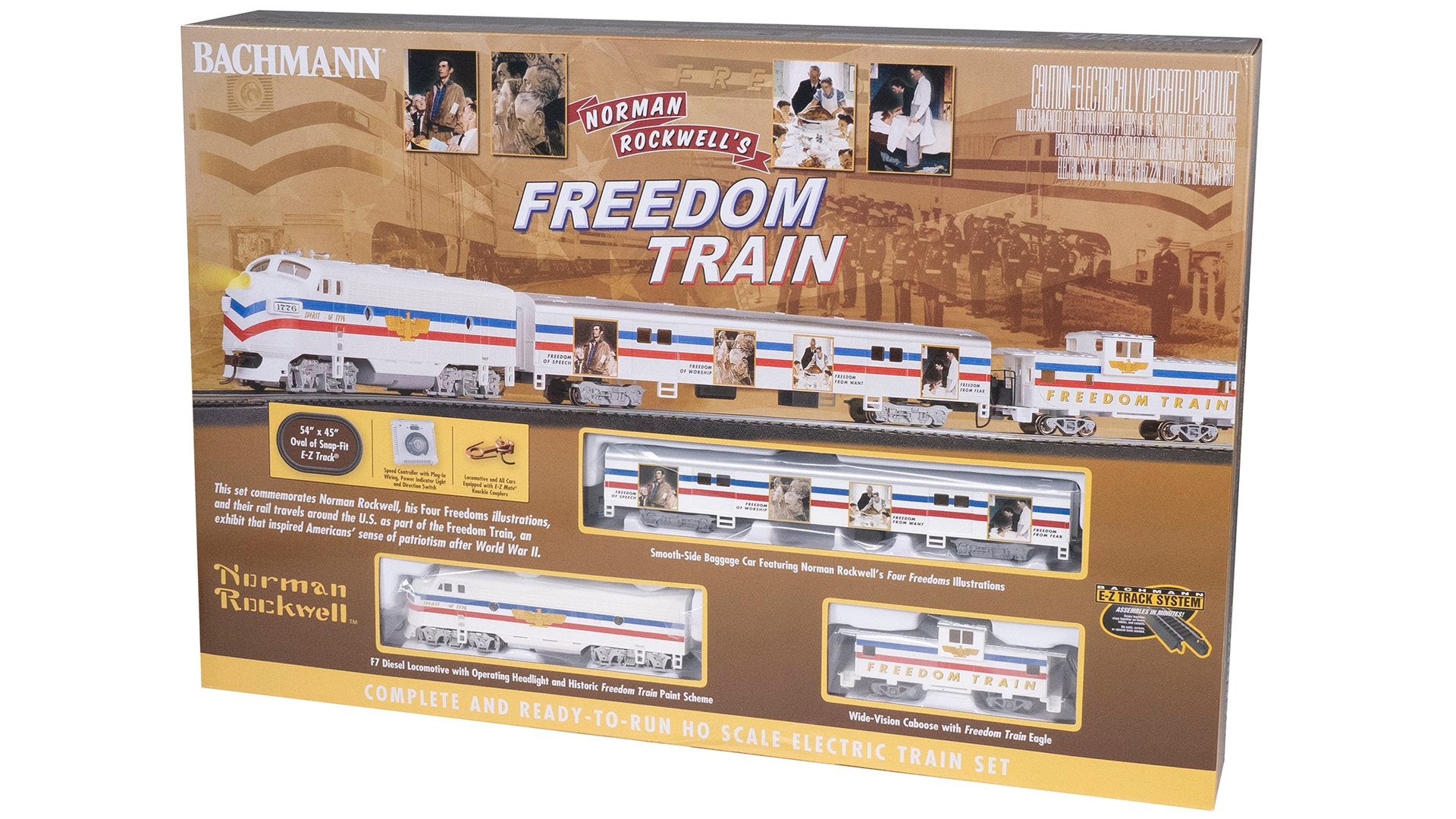 Bachmann, Norman Rockwell Freedom TrainHO Scale