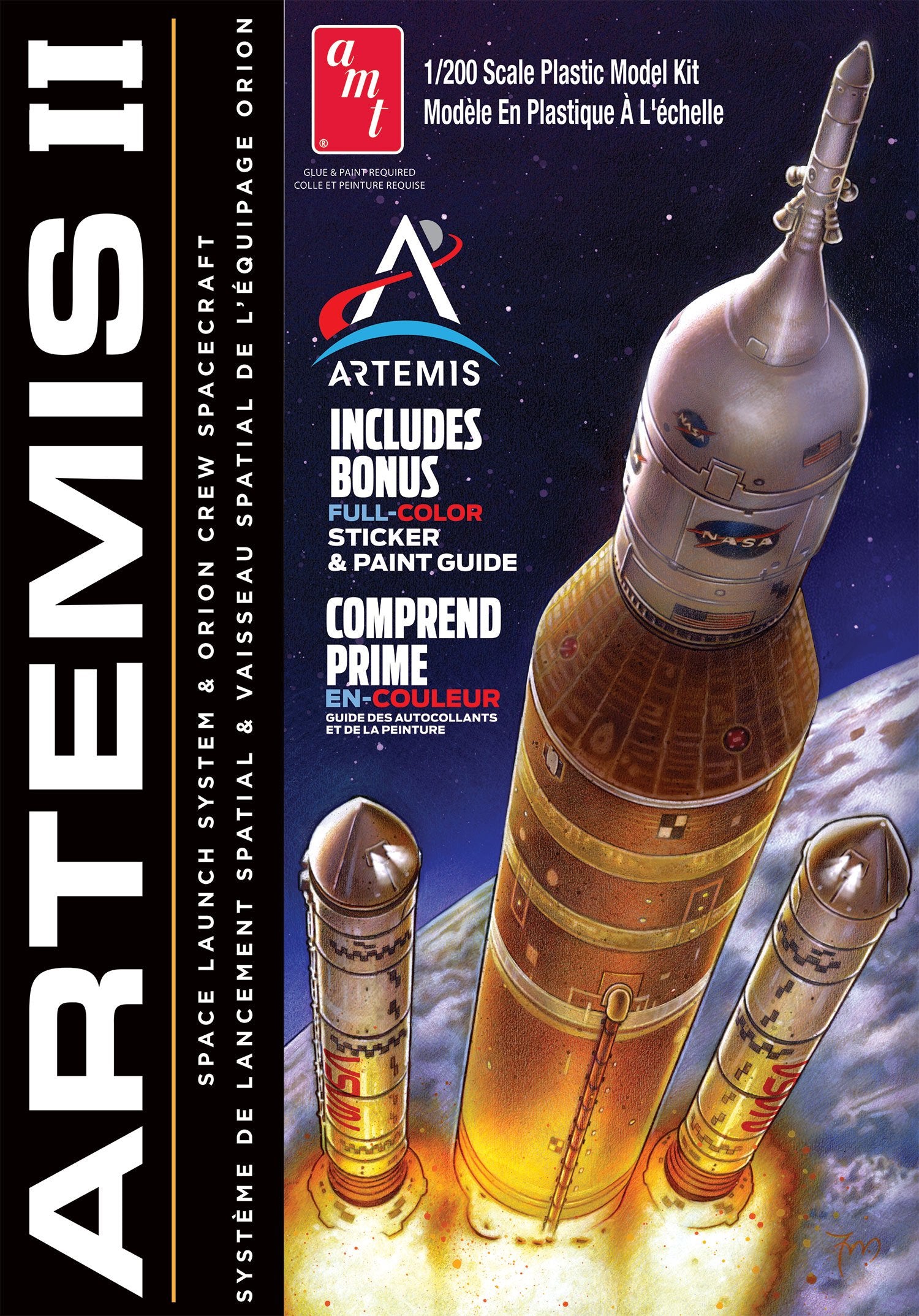 AMT 1:25 Artemis II w/Sticker