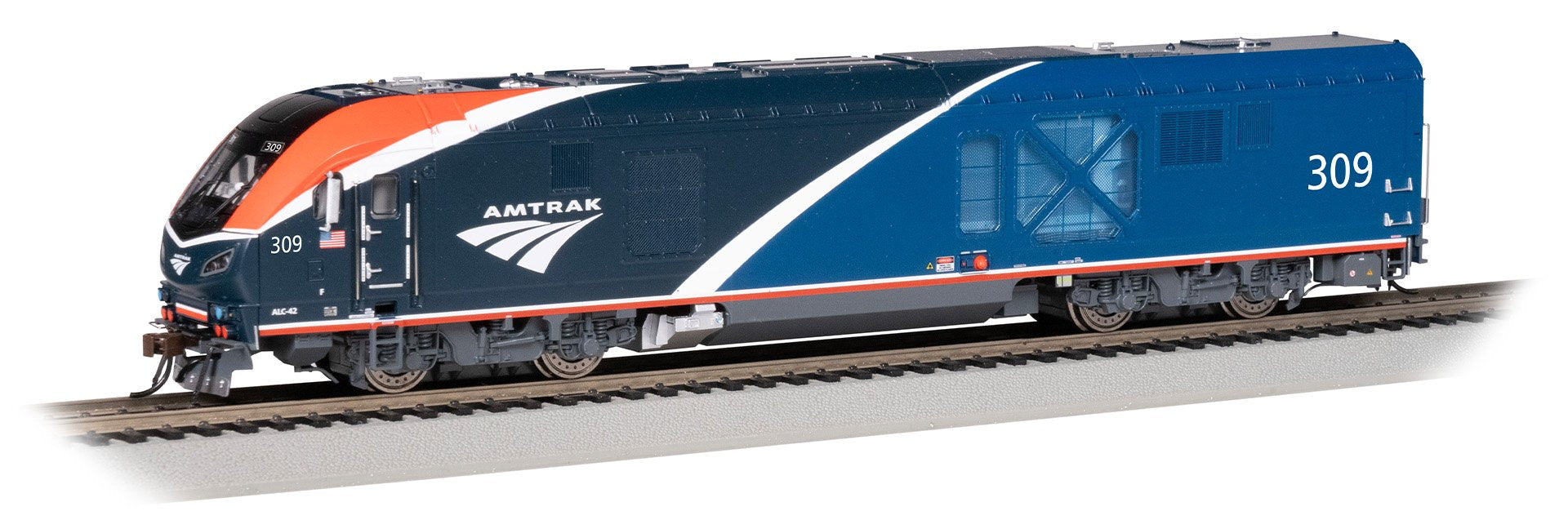 Bachmann Amtrak Phase V11 #309 Siemens ALC-44 Chger Loco w/DCC/Snd  HO