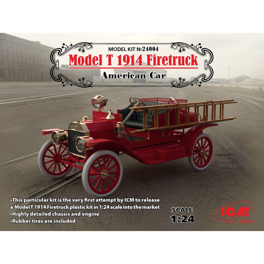 ICM 1:24 Model T 1914 Firetruck Usa Car