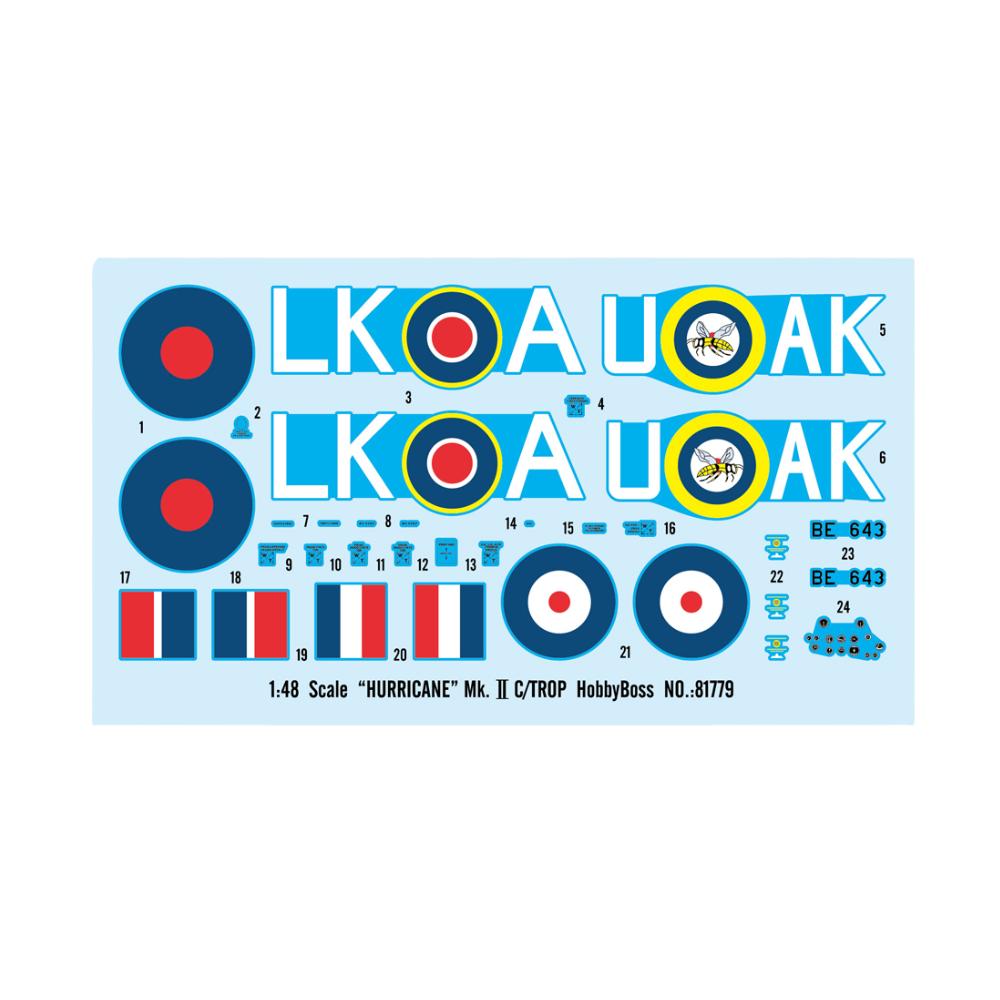 Hobbyboss 1:48 Hurricane Mk.II C/TROP