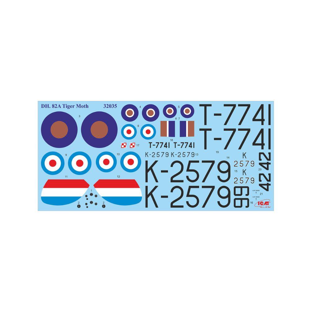 ICM 1:32 DH 82A Tiger Moth w/Cadets