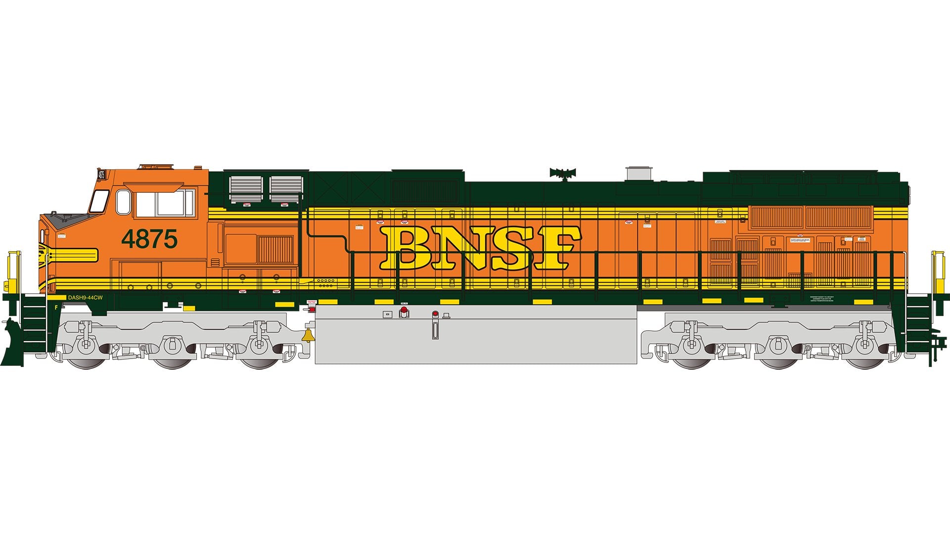 Bachmann BNSF #4875 (Heritage Ii)