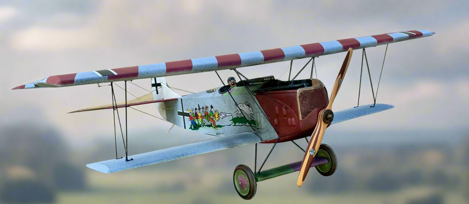 Balsa Usa 1/6 Scale Fokker D-VII Biplane1591mm WS Fa-62 4C 4.5Kg