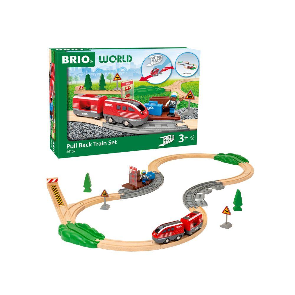 BRIO -  Pullback Train Set 28 pieces
