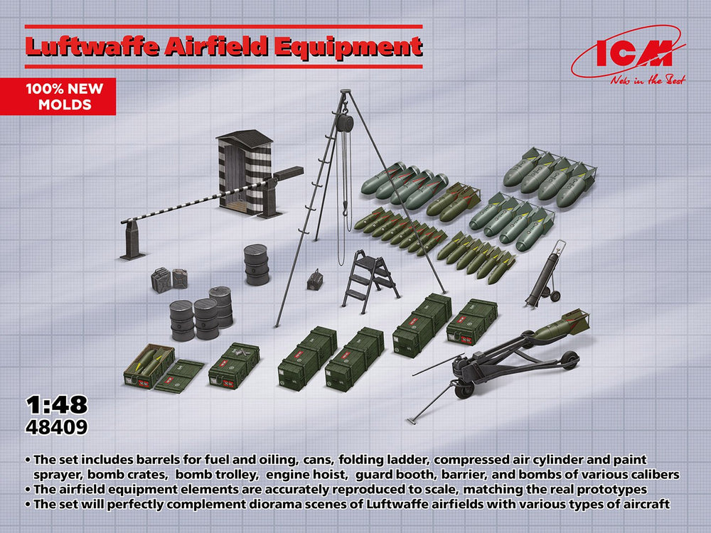 ICM 1:48 LW Airfield Equipment