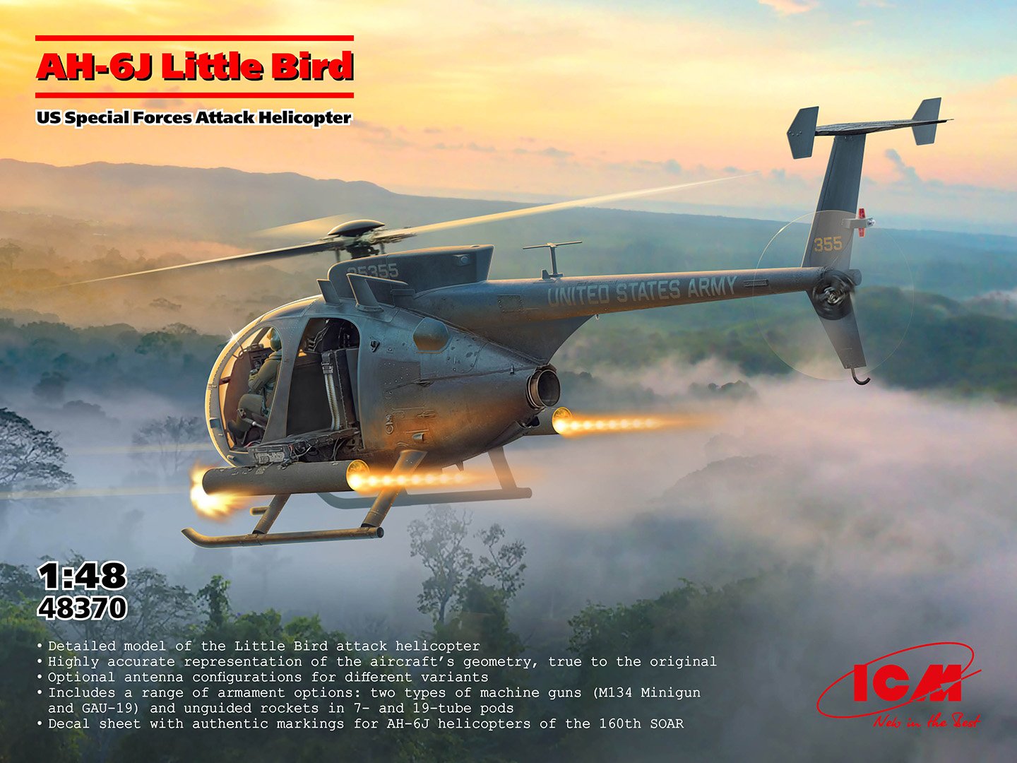 ICM 1:48 AH-6J Little Bird