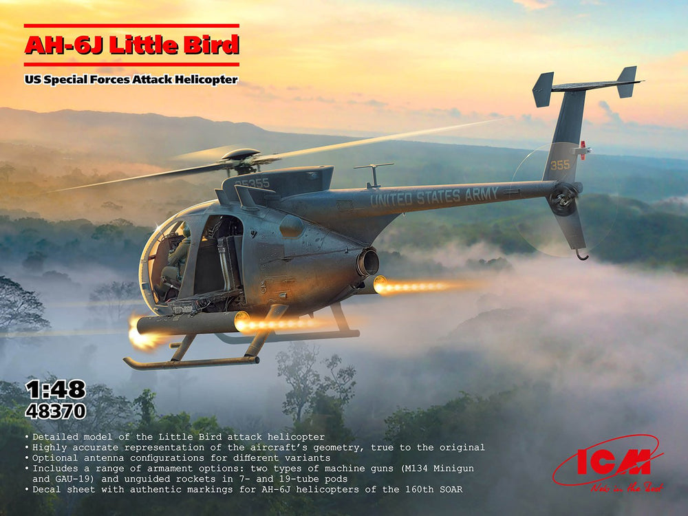 ICM 1:48 AH-6J Little Bird