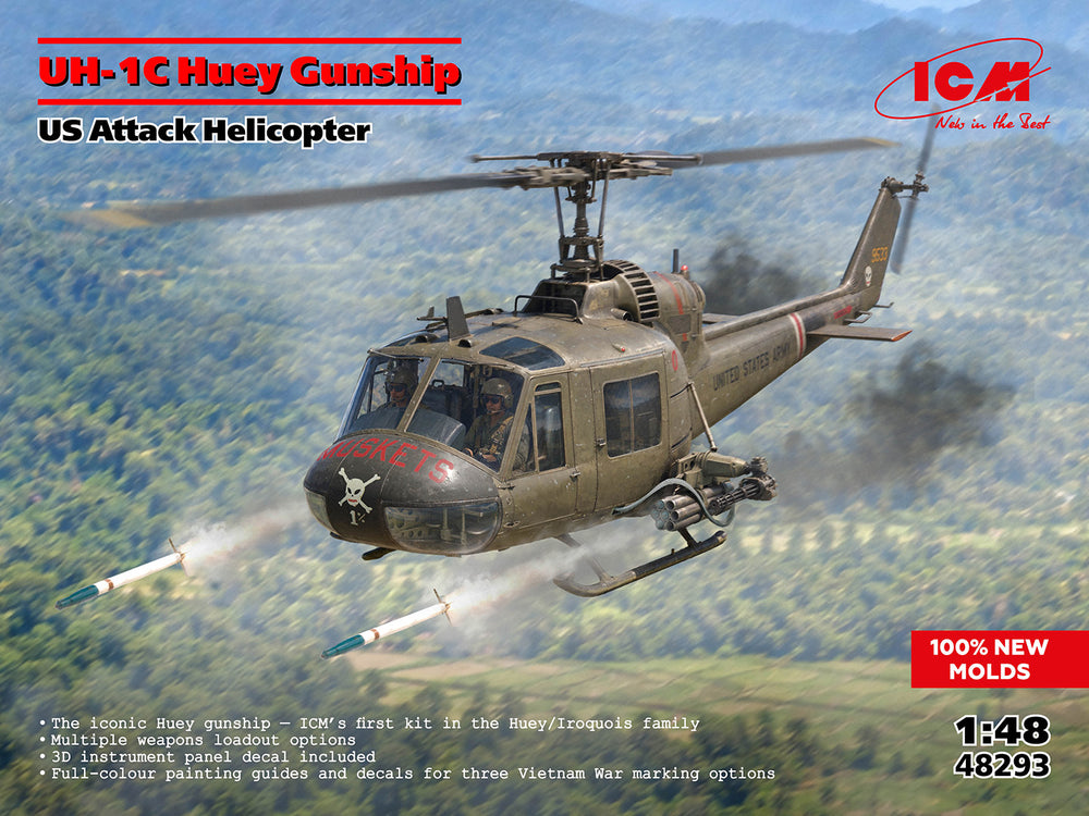 ICM 1:48 UH-1C Huey Gunship