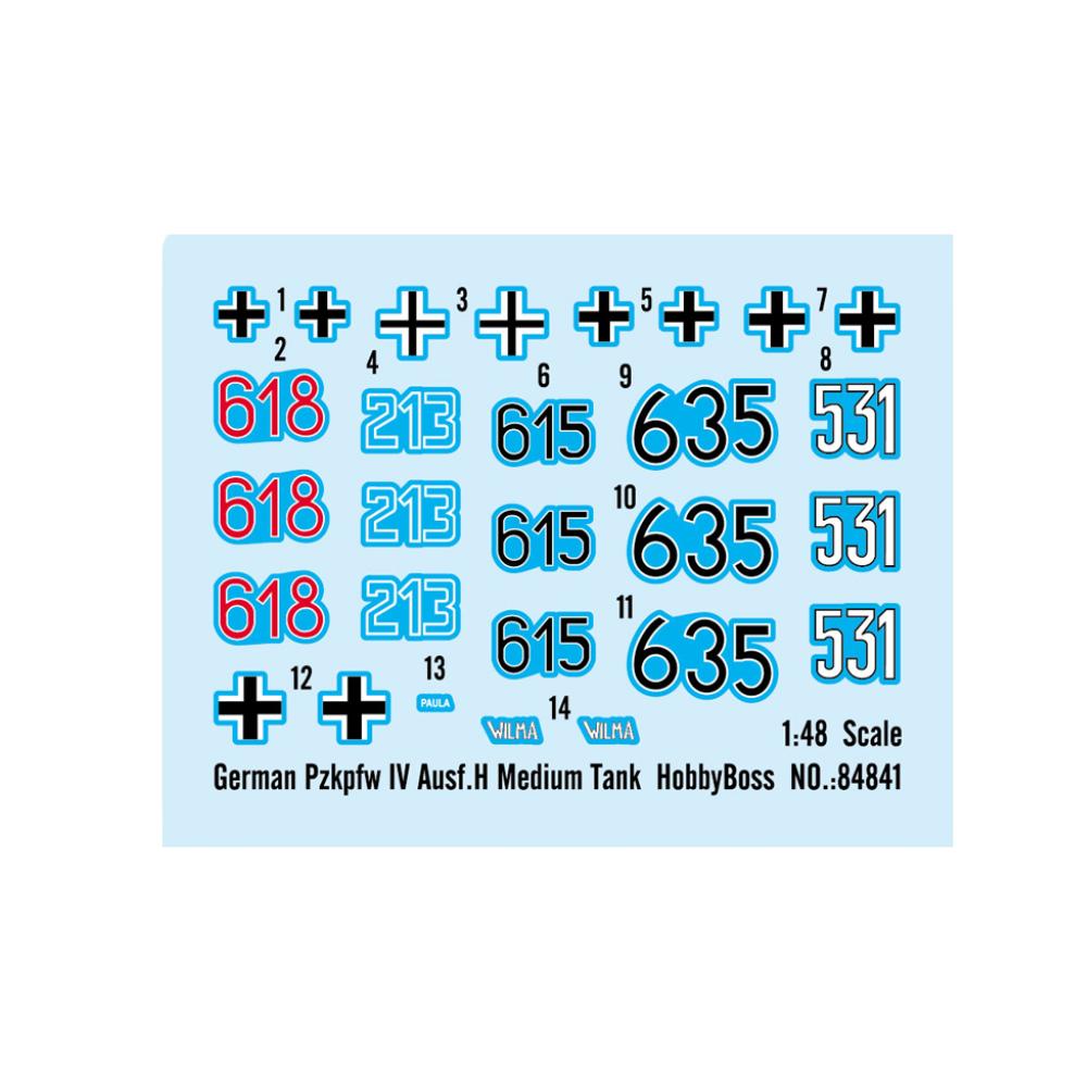Hobbyboss 1:48 German Pzkpfw IV Ausf.H Medium Tank