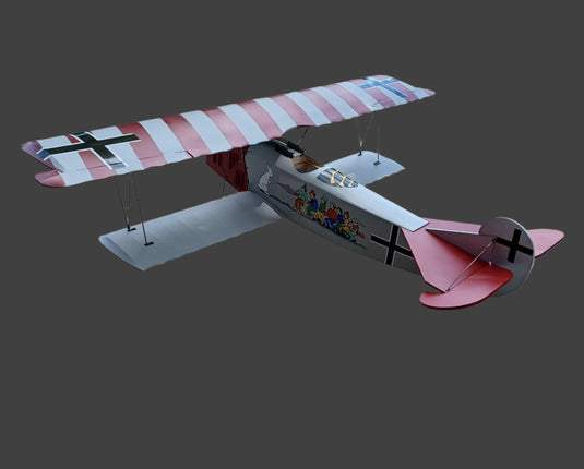 Balsa Usa 1/6 Scale Fokker D-VII Biplane1591mm WS Fa-62 4C 4.5Kg