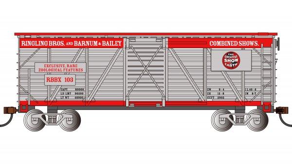 Bachmann 40' Stock Car - Silver&Red