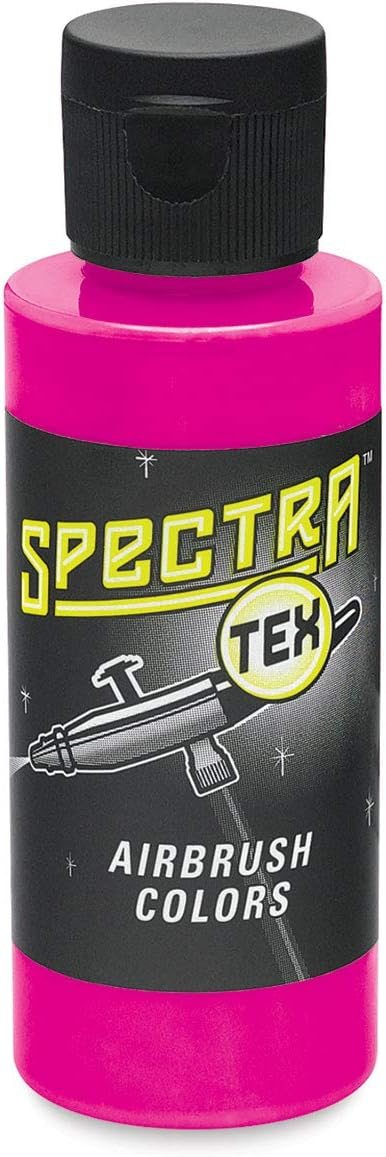 Badger SpectraTex Neon Pink 60ml Pro Airbrush Artist Paint
