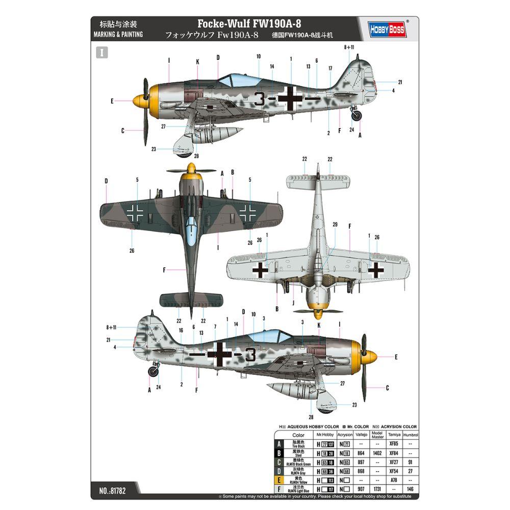 Hobbyboss 1:48 Focke-Wulf FW190A-8