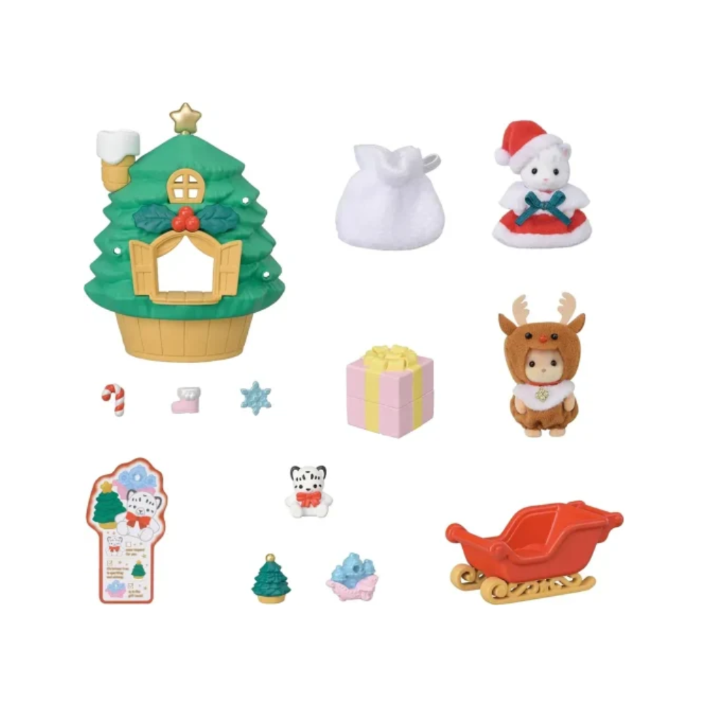 Sylvanian Families Baby Santa's Christmas Tree House