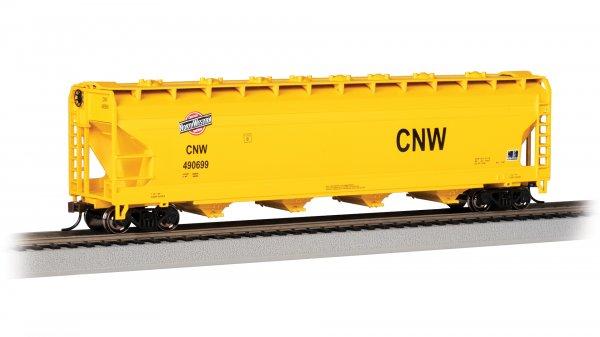 Bachmann Chicago & N/Western #490659 ACF56ft Ctr Flow Cvrd Hopper. HO