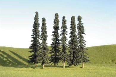 Bachmann 5"-6" Conifer Trees 6 pcs per pack.