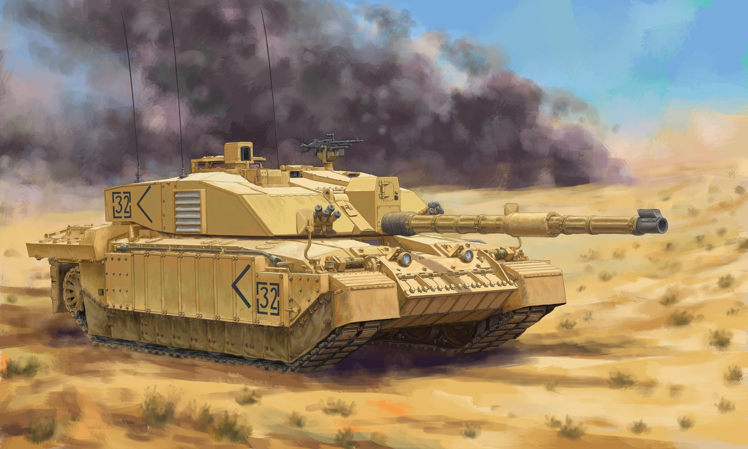 Hobbyboss 1:48 British Callenger II(OP Telic) Iraq 2003
