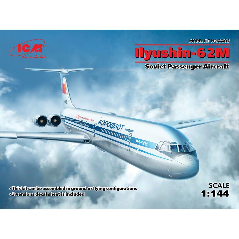 ICM 1:144 Ilyushin-62M Svt. Psngr Aircraft