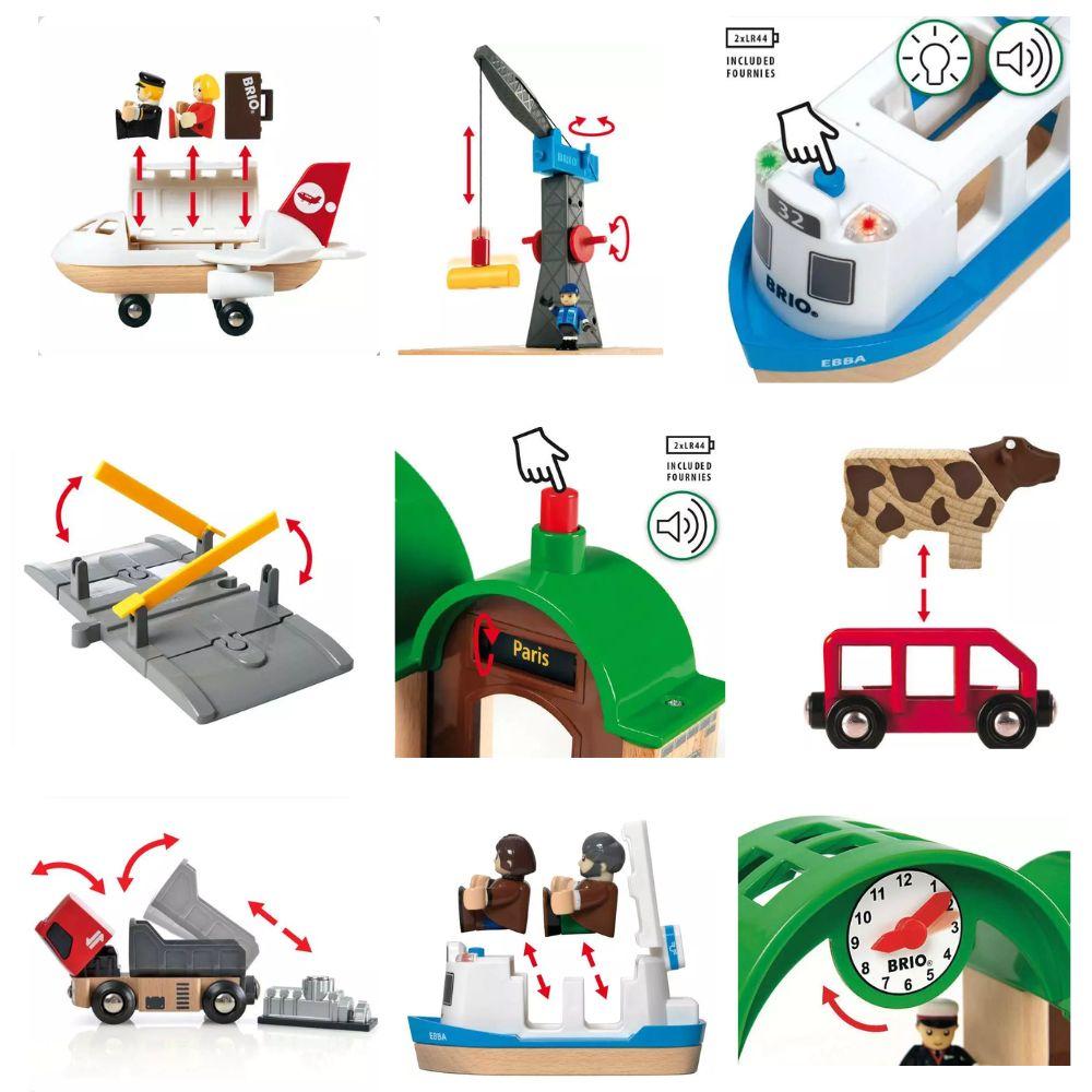 BRIO - Railway World Deluxe Set 106 piec