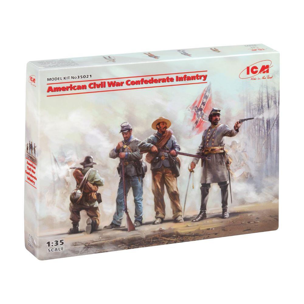 ICM 1:35 US Civil War Confederate Infantry