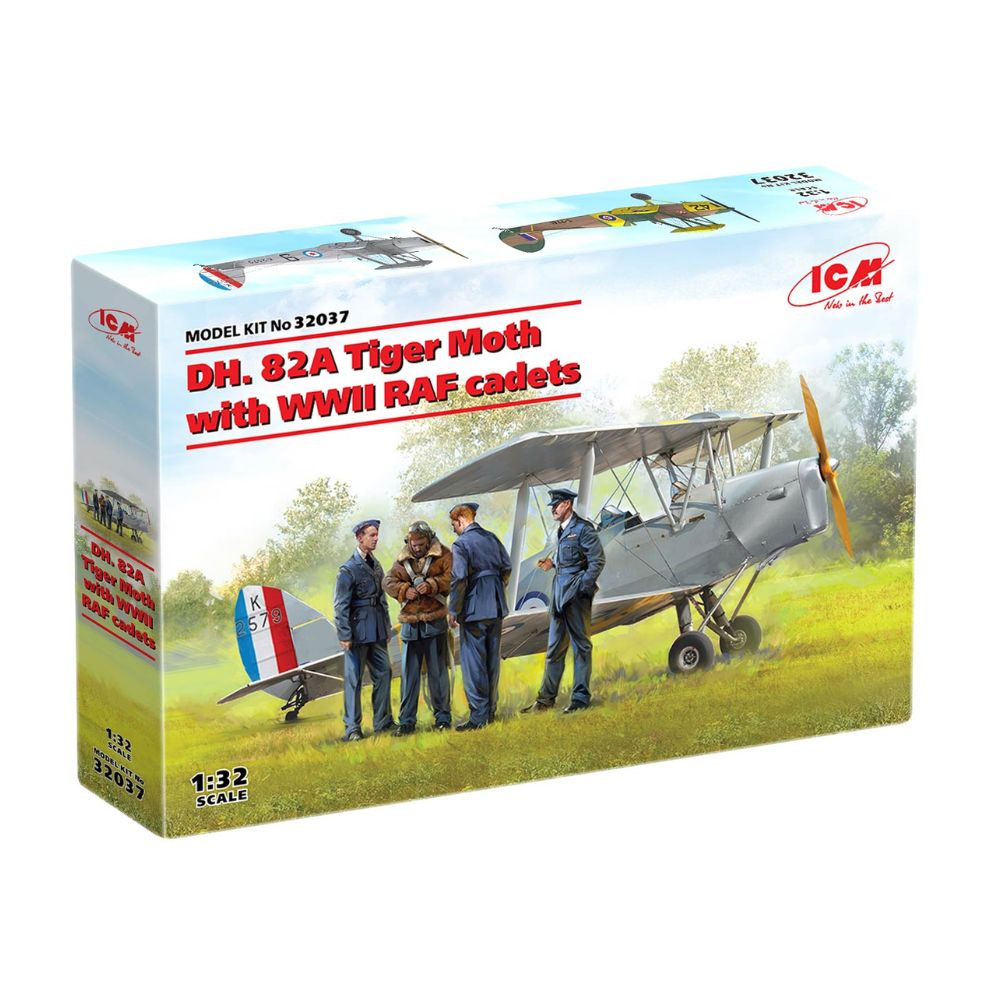 ICM 1:32 DH 82A Tiger Moth w/Cadets