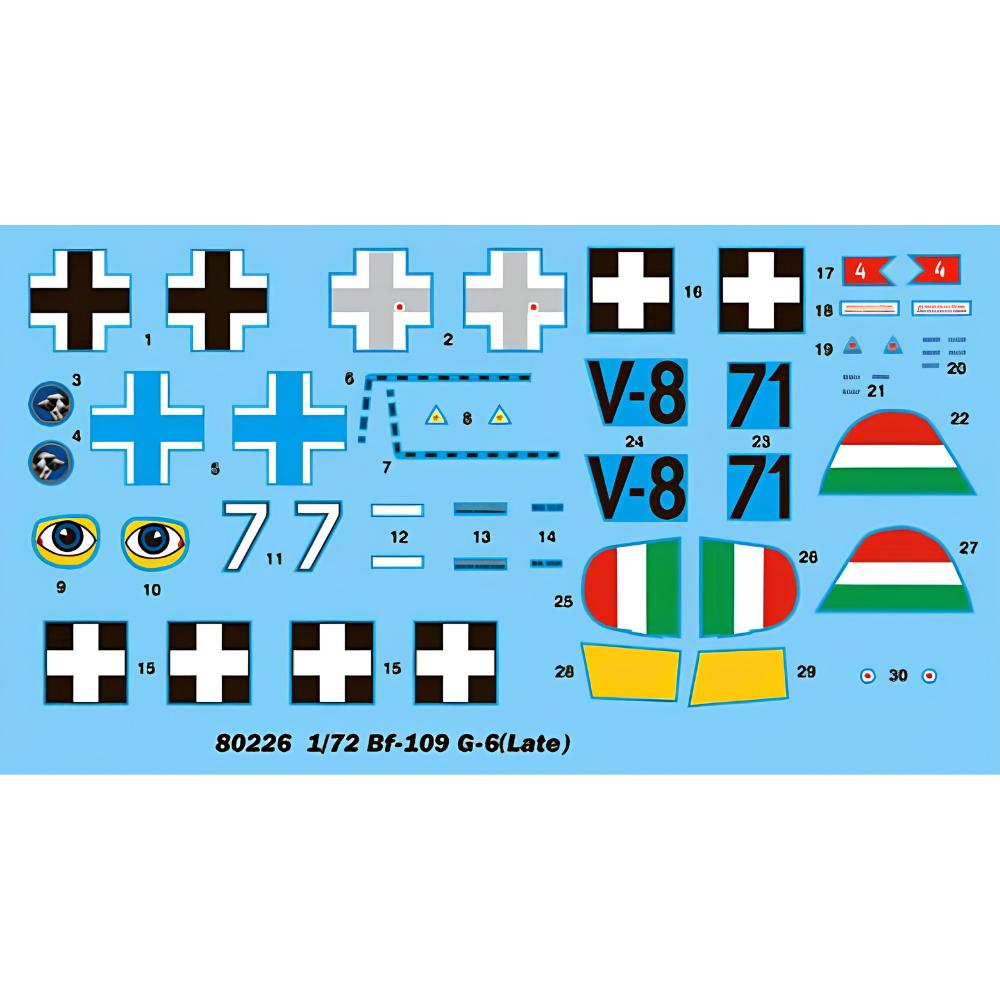 Hobbyboss 1:72 Bf109 G-6 (Late)