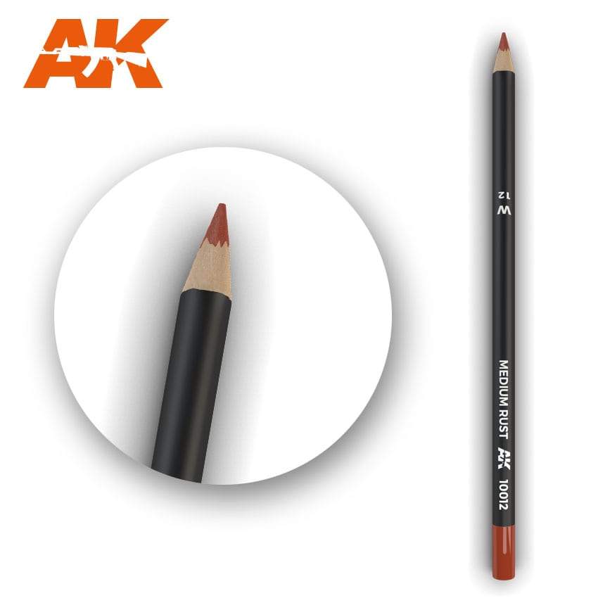 AK Interactive Watercolour Pencil MediumRust