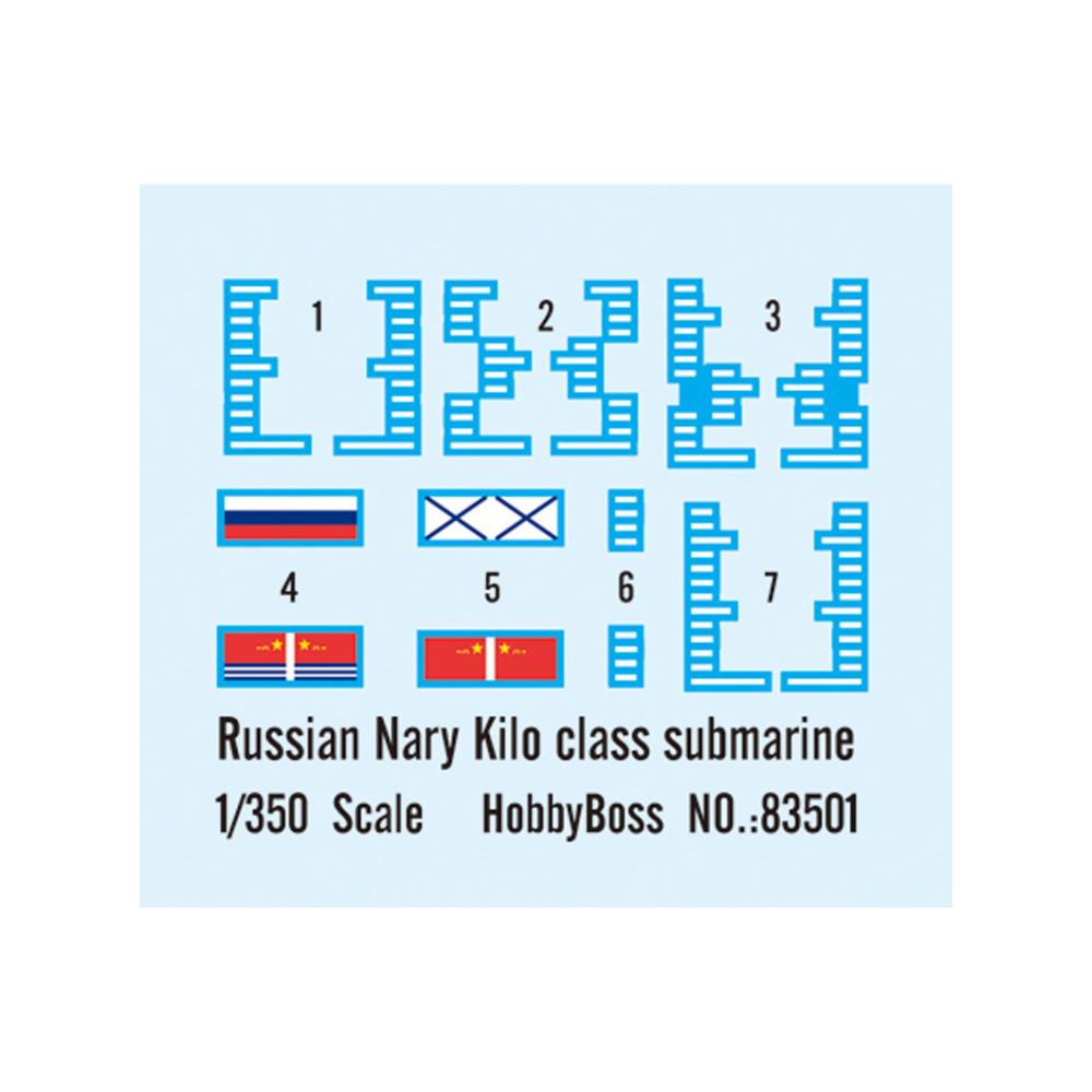 Hobbyboss 1:350 Plan Kilo Class Submarine