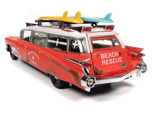 Autoworld 1:18 1959 Cadillac Eldorado Ambulance  Surf Shark