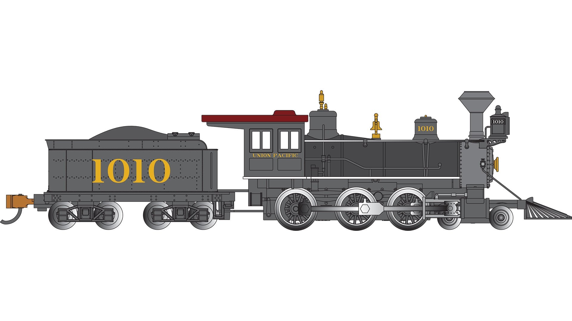 Bachmann Union Pacific #1010 w/ Wood Load