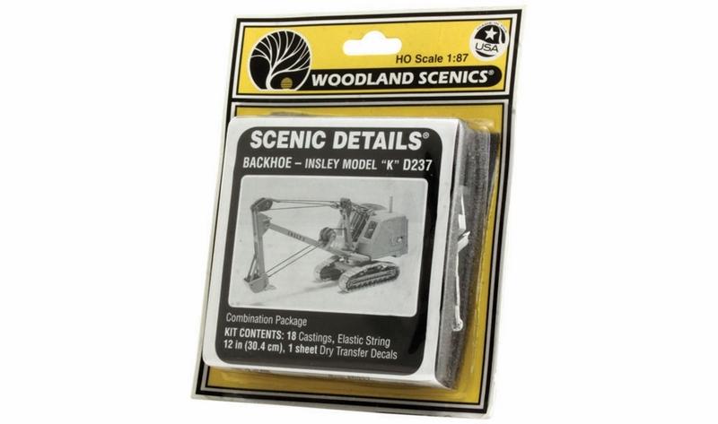 Woodland Scenics Backhoe (Insley Model Inkin) Sd, HO Scale