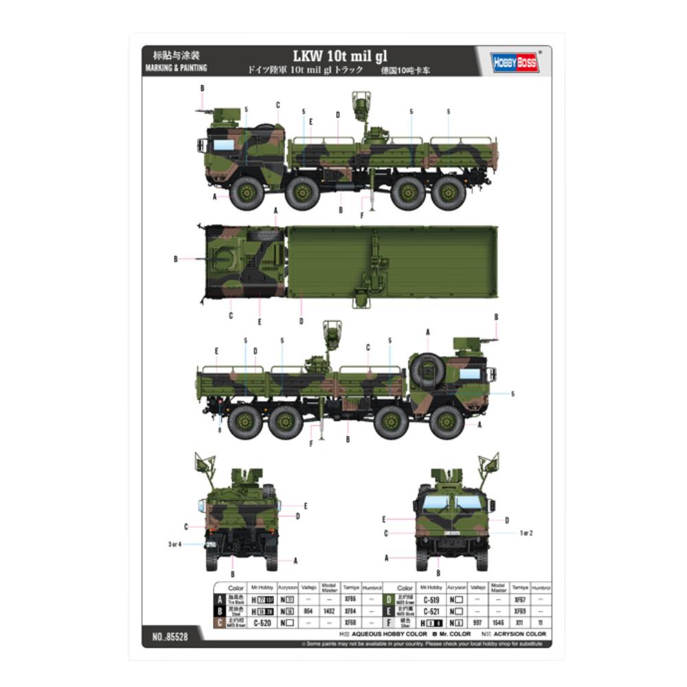 Hobbyboss 1:35 LKW 10t mil gl