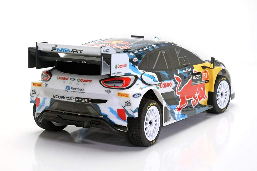 CEN 1:8 M-Sport Ford PUMA Rally Brushless, White, Red Bull Colours