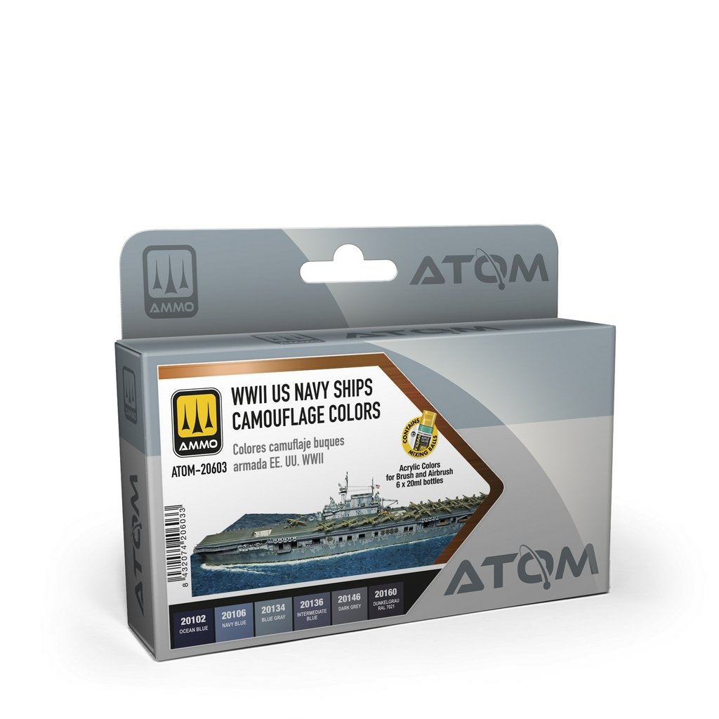 ATOM WWII US Navy Ships Camouflage Colour Set