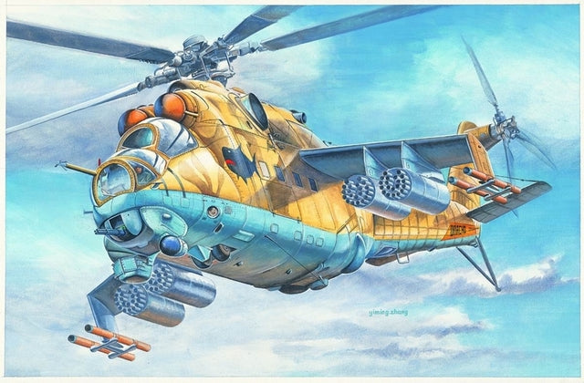 Hobbyboss 1:72 Mi-24V Hind-E Helicopter