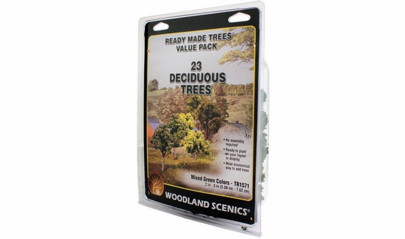 Woodland Scenics 2In - 3In Rm Real Gr Decid 23/Pk *