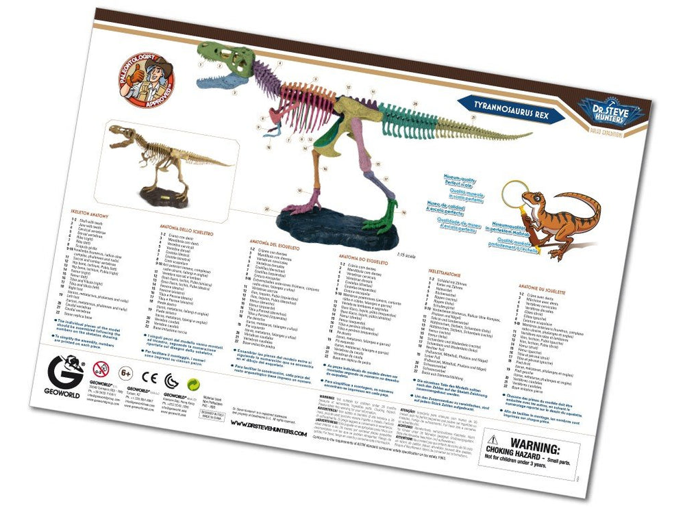 Dr S. Hunters Tyrannosaurus Rex Paleo Expeditions Full Model Skeleton