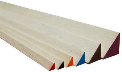 Balsawood Triangle Balsa 25X25X915Mm Purple