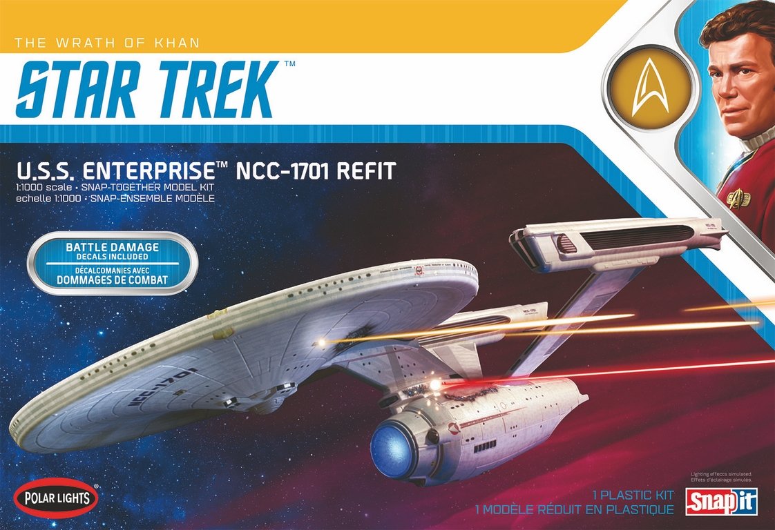 Polar Lights 1:1000 Star Trek U.S.S Enterprise Wrath