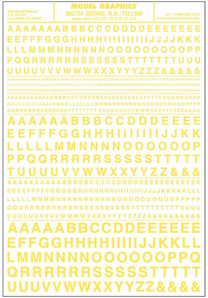 Woodland Scenics Gothic Rr Yellow Dt